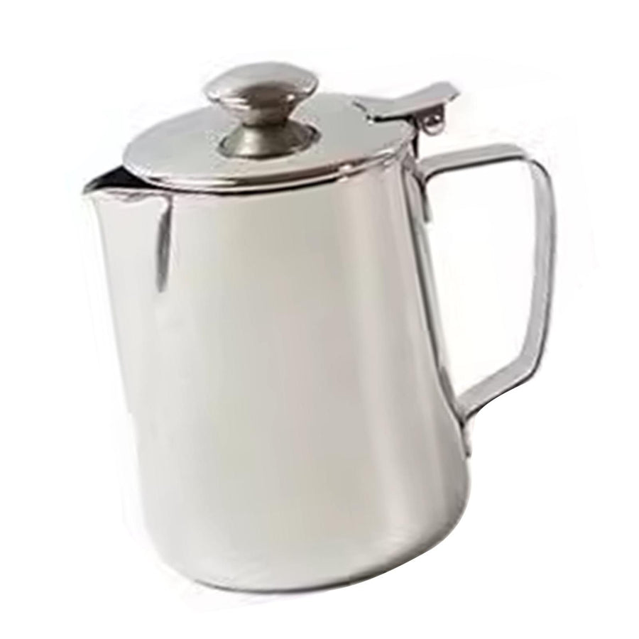 Milk Frothing Pitcher Thickened Stainless Steel Pointed Spout Milk Frothing Pitcher Jug for Coffee Milky Tea Latte 600ml