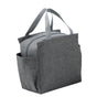 Insulated Lunch Bag Stylish Simple Large Capacity Thickened Aluminum Foil Lunchbox Handbag for Work School Travel Grey