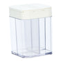 Seasoning Box 4 Compartments Transparent Window Sliding Lid Strong ABS PET Seasoning Jar for Home Kitchen Cooking