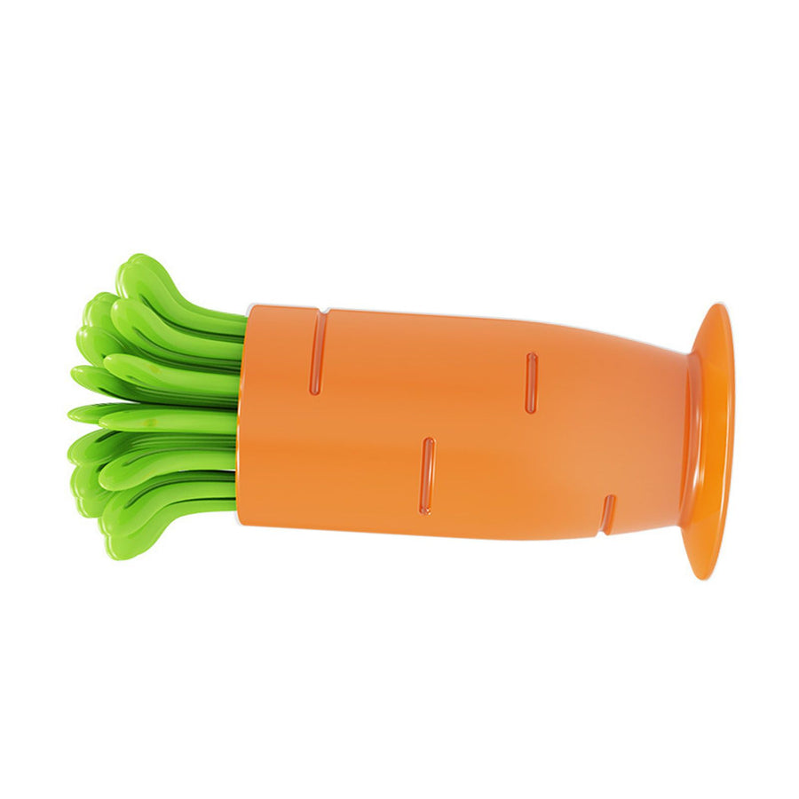 30pcs Radish Fruit Fork Set Plastic Cake Fork Adorable Portable Dessert Fork for Family Gathering Wedding Dinner Party