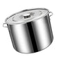 Stainless Steel Soup Bucket Versatile Large Capacity Soup Pot Stock Pot with Lid for Home Restaurant