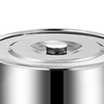 Stainless Steel Soup Bucket Versatile Large Capacity Soup Pot Stock Pot with Lid for Home Restaurant