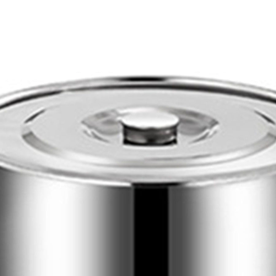 Stainless Steel Soup Bucket Versatile Large Capacity Soup Pot Stock Pot with Lid for Home Restaurant