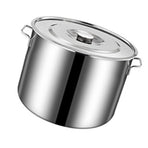 Stainless Steel Soup Bucket Versatile Large Capacity Soup Pot Stock Pot with Lid for Home Restaurant