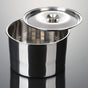 Stainless Steel Oil Storage Tank Multifunctional Durable Round Seasoning Bowl with Lid for Home Kitchen