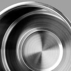 Stainless Steel Oil Storage Tank Multifunctional Durable Round Seasoning Bowl with Lid for Home Kitchen