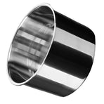 Stainless Steel Oil Storage Tank Multifunctional Durable Round Seasoning Bowl with Lid for Home Kitchen