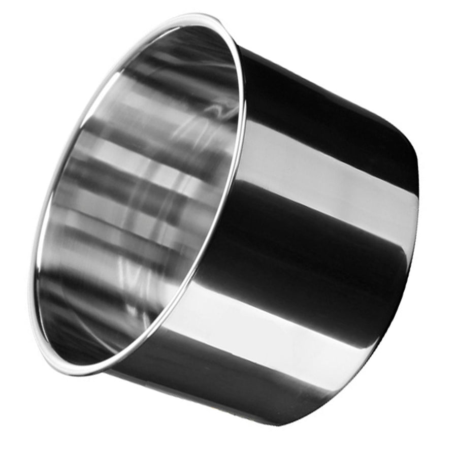 Stainless Steel Oil Storage Tank Multifunctional Durable Round Seasoning Bowl with Lid for Home Kitchen