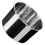 Stainless Steel Oil Storage Tank Multifunctional Durable Round Seasoning Bowl with Lid for Home Kitchen