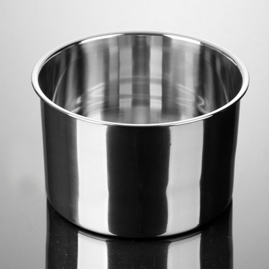 Stainless Steel Oil Storage Tank Multifunctional Durable Round Seasoning Bowl with Lid for Home Kitchen