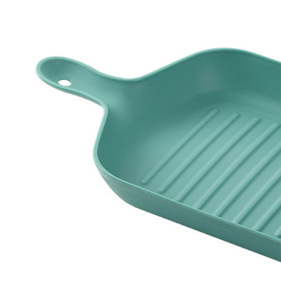 Serving Plate With Handle Versatile Sturdy Snack Fruit Dinner Plate for Living Room Kitchen Dining Table