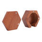 Round Coffee Paper Filter Holder Polished Surface Solid Wood Coffee Filter Paper Storage Box with Magnetic Suction Lid