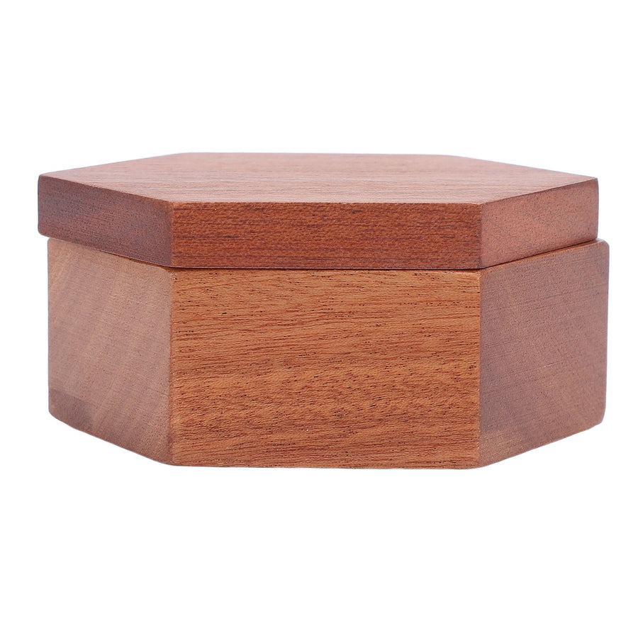 Round Coffee Paper Filter Holder Polished Surface Solid Wood Coffee Filter Paper Storage Box with Magnetic Suction Lid