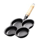 4 Cup Eggs Pan Cast Iron Anti Stick Egg Frying Pan for Induction Cooktop Gas Stove