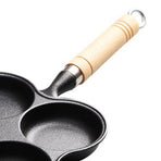 4 Cup Eggs Pan Cast Iron Anti Stick Egg Frying Pan for Induction Cooktop Gas Stove