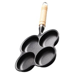 4 Cup Eggs Pan Cast Iron Anti Stick Egg Frying Pan for Induction Cooktop Gas Stove