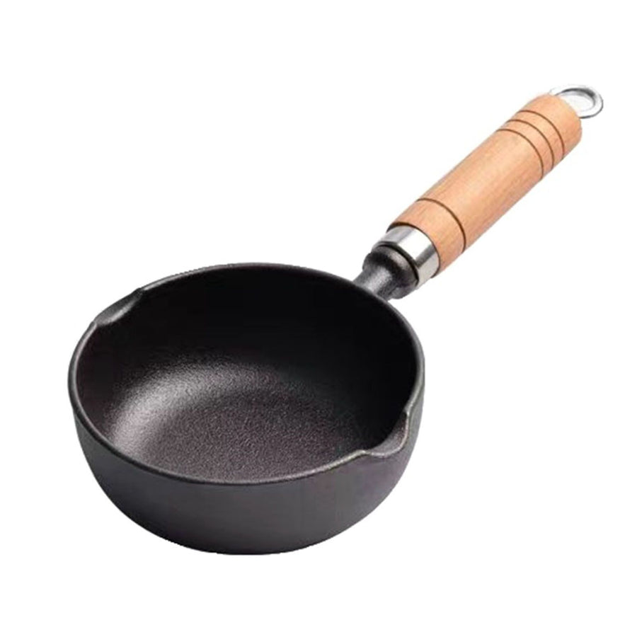 Cast Iron Pot Even Heating Multifunctional Non Stick Pot for Stir Frying Kitchen Supplies 11 X 4cm / 4.33 X 1.57in