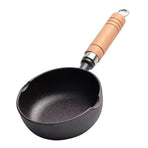 Cast Iron Pot Even Heating Multifunctional Non Stick Pot for Stir Frying Kitchen Supplies 11 X 4cm / 4.33 X 1.57in