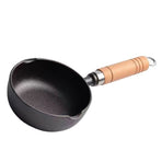 Cast Iron Pot Even Heating Multifunctional Non Stick Pot for Stir Frying Kitchen Supplies 11 X 4cm / 4.33 X 1.57in