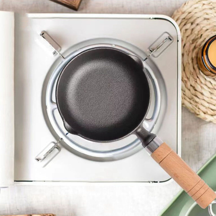 Cast Iron Pot Even Heating Multifunctional Non Stick Pot for Stir Frying Kitchen Supplies 11 X 4cm / 4.33 X 1.57in