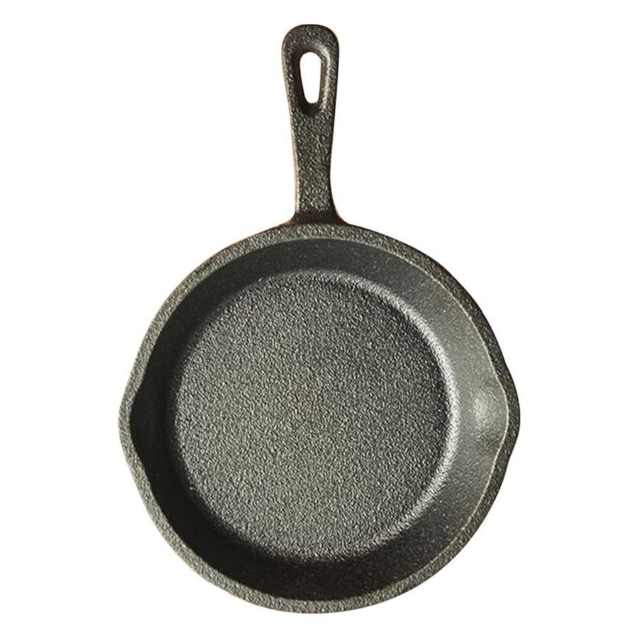 Small Frying Pan Cast Iron Handle Desing Nonstick Mini Sizzling Plate Egg Pan for Home Small Size 10cm Handle