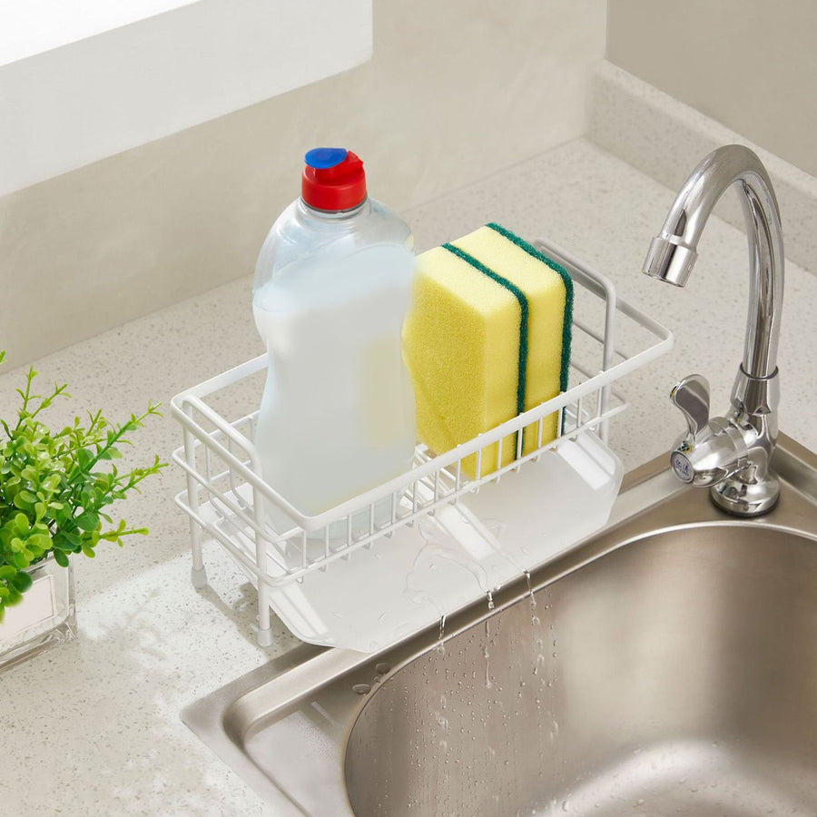 Sink Sponge Holder Stainless Steel Countertop Dish Sponge Organizer Dry Rack for Kitchen