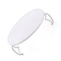 Microwave Plate Tray Multifunctional White Round Food Steaming Rack with Handle For Kitchen