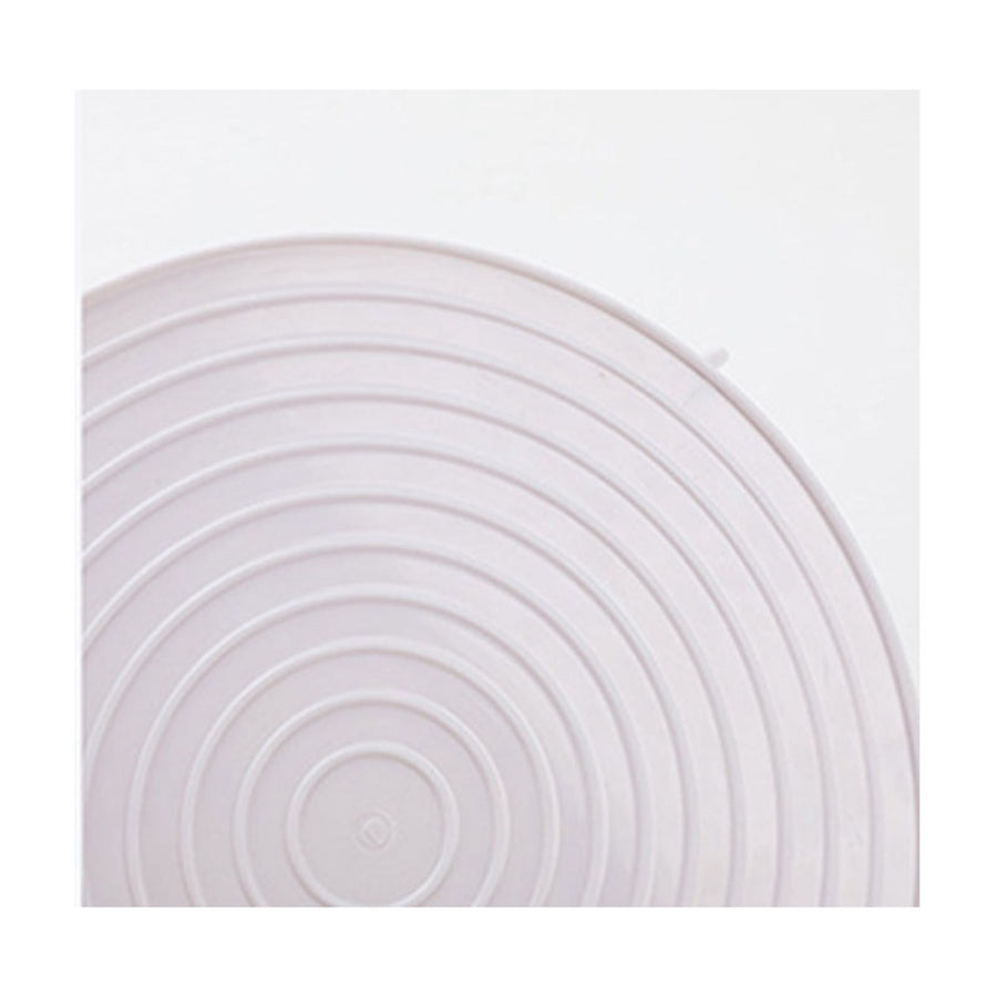 Microwave Plate Tray Multifunctional White Round Food Steaming Rack with Handle For Kitchen