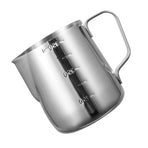 Milk Frothing Cup Stainless Steel Eagle Spout Milk Froth Pitcher 350ml Coffee Steaming Pitcher with Scale for Cafe Kitchen