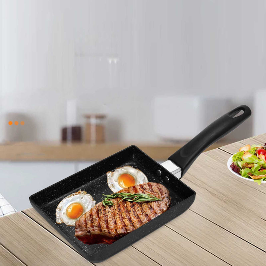 Aluminium Nonstick Frying Pan Tamagoyaki Frying Pan Rectangular Household Kitchen Frying Steak Pan