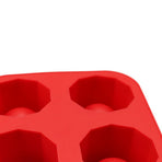 Ice Cube Tray Reusable Cylinder Planter Mould for Cocktail Drink Making Succulent Flower Pots Red