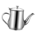 Grease Container Stainless Steel Oil Pot Olive Oil Dispenser Bottle Storage Can for Kitchen 48oz