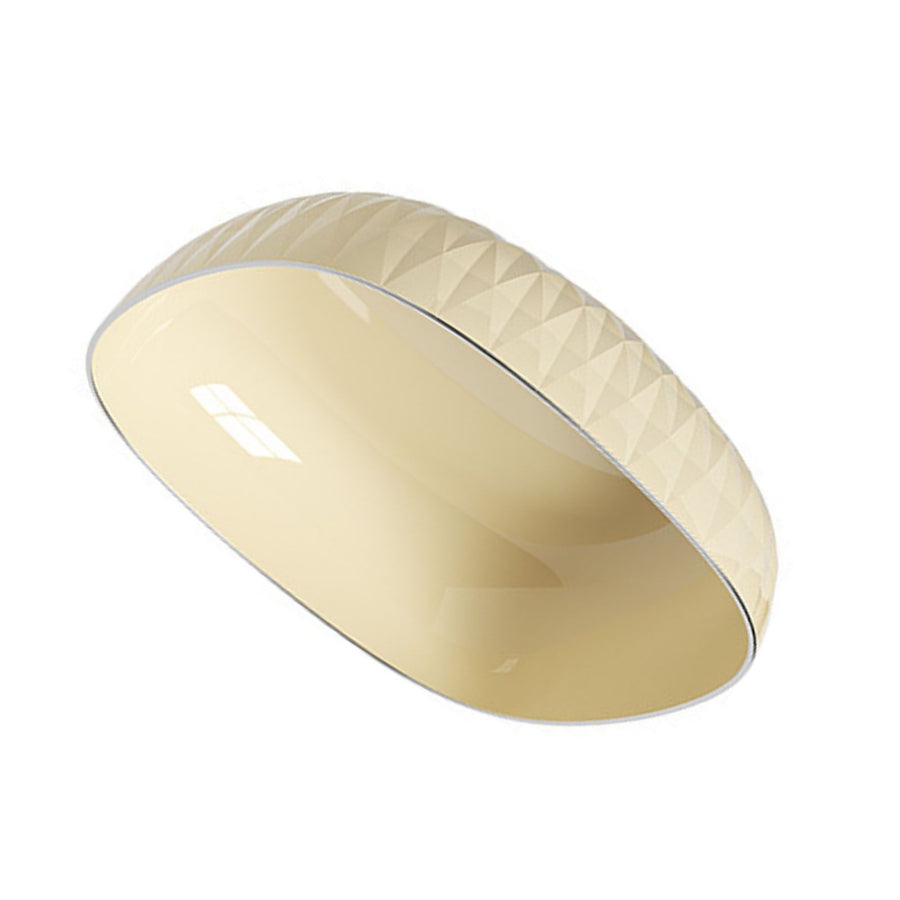 Plastic Large Capacity Fruit Plate Household Simple Round Snack Candy Fruit Plate for Living Room Coffee Table Diamond Stripe Pattern