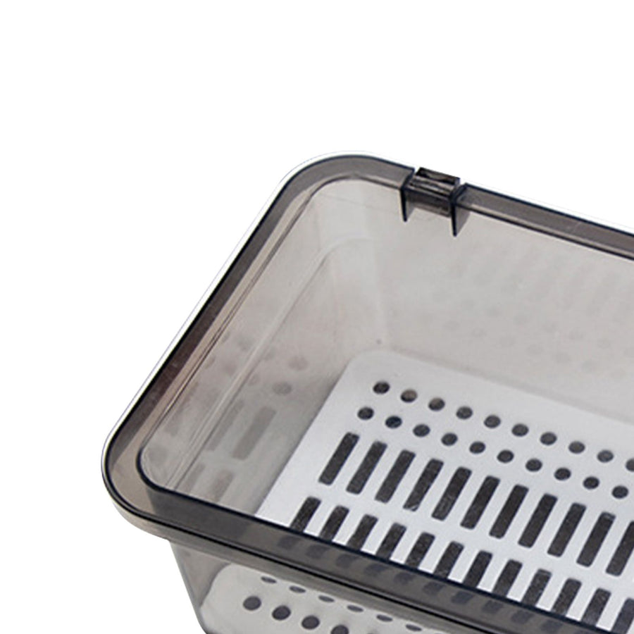 Chopstick Box Dustproof Lid Water Draining Plastic Kitchen Cutlery Storage Container for Home