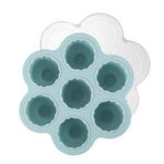 Jelly Mould Easy Release Food Grade Silicone 7 Holes Grapefruit Shaped Ice Cube Mould with Lid for Home Kitchen