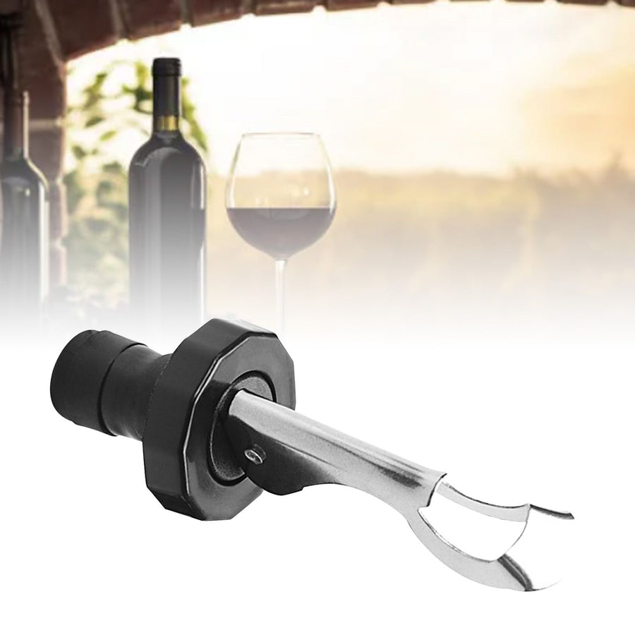 Wine Bottle Stopper Stainless Steel Plastic Leakage Proof Vacuum Beverage Bottle Stopper