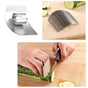 Stainless Steel Finger Guard Adjustable Finger Hand Protector Kitchen Tool for Food Slicing Chopping