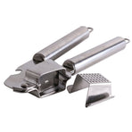 Manual Garlic Press Stainless Steel Rust Proof Curved Garlic Mincer Kitchen Tool with Ergonomic Handle for Home