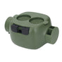 Mini Coffee Knock Box ABS Plastic Portable Coffee Ground Bin for Cafe Bar Kitchen Green