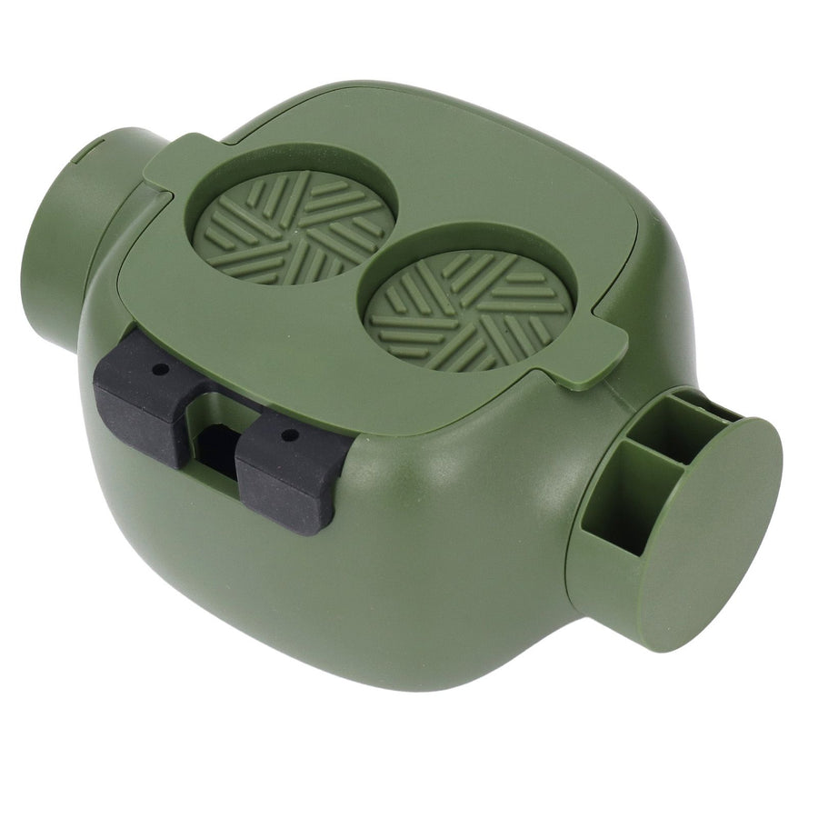 Mini Coffee Knock Box ABS Plastic Portable Coffee Ground Bin for Cafe Bar Kitchen Green