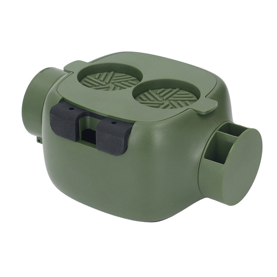 Mini Coffee Knock Box ABS Plastic Portable Coffee Ground Bin for Cafe Bar Kitchen Green