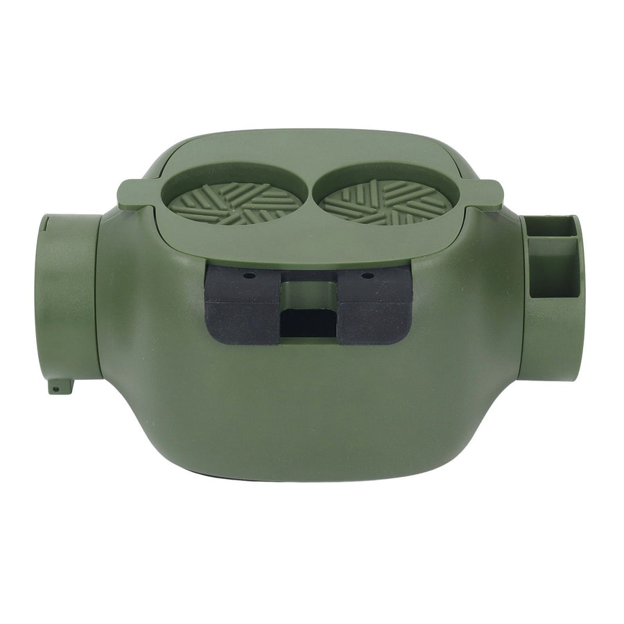 Mini Coffee Knock Box ABS Plastic Portable Coffee Ground Bin for Cafe Bar Kitchen Green