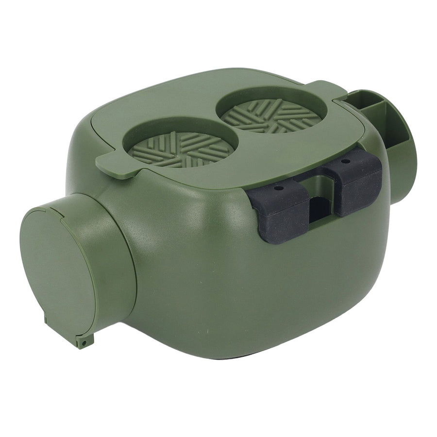 Mini Coffee Knock Box ABS Plastic Portable Coffee Ground Bin for Cafe Bar Kitchen Green