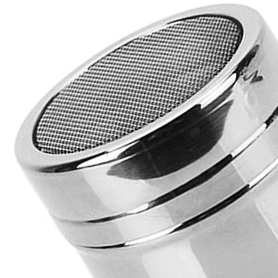 Powdered Sugar Shaker Duster Stainless Steel Fine Mesh Cinnamon Shaker for Coffee Bar M 6.5x8cm