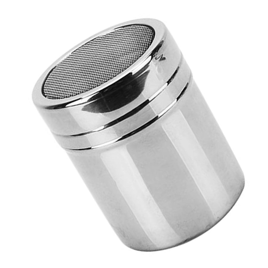 Powdered Sugar Shaker Duster Stainless Steel Fine Mesh Cinnamon Shaker for Coffee Bar L 6.5x11cm