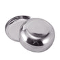 Stainless Steel Rice Bowl with Lids Multiple Purpose Single Layer Mixing Bowl for Home Kitchen Large 11.9x4.7cm