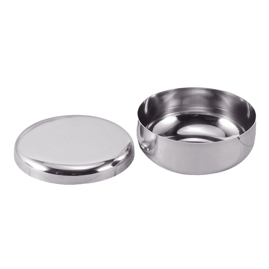Stainless Steel Rice Bowl with Lids Multiple Purpose Single Layer Mixing Bowl for Home Kitchen Large 11.9x4.7cm