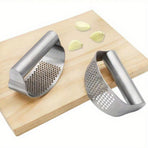 Garlic Press Rocker Efficient Stainless Steel Garlic Ginger Crusher for Smash Garlic Kitchen Tools