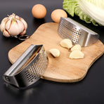 Garlic Press Rocker Efficient Stainless Steel Garlic Ginger Crusher for Smash Garlic Kitchen Tools