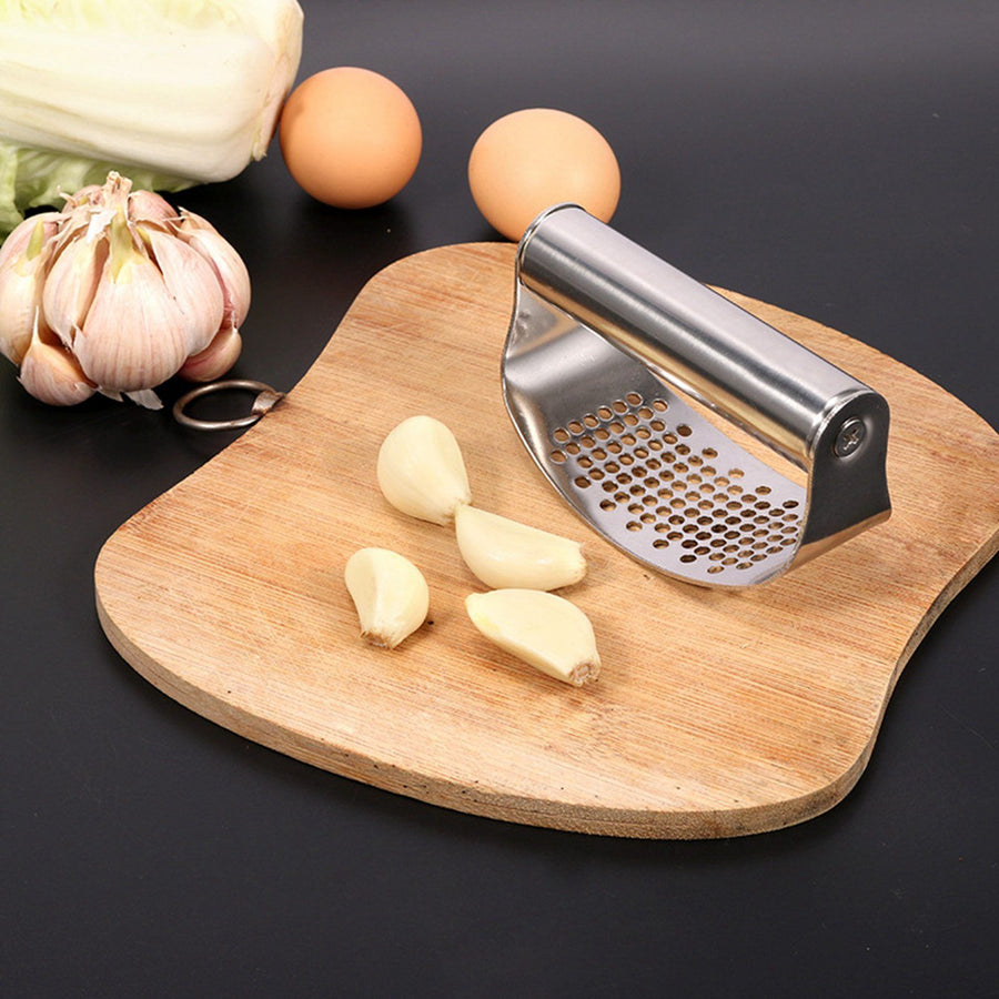 Garlic Press Rocker Efficient Stainless Steel Garlic Ginger Crusher for Smash Garlic Kitchen Tools